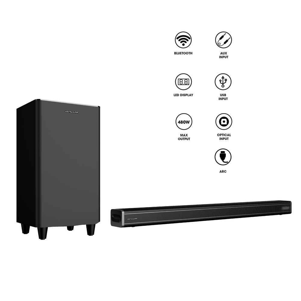 Ultra-Link 480W Wireless 2.1 Channel Soundbar