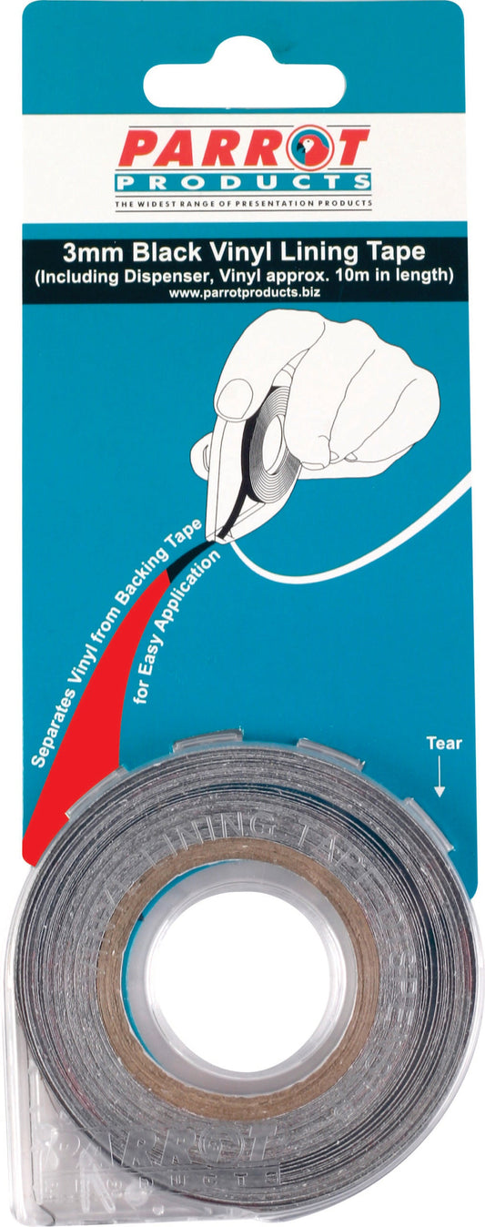 Vinyl Lining Tape 10 Mts 3mm Red