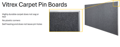 Vitrex Notice Board 1800 x 1200mm