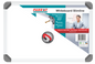 Parrot Whiteboard Slimline Magnetic 300x450mm