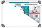 Parrot Whiteboard Slimline Non Magnetic 300x450mm