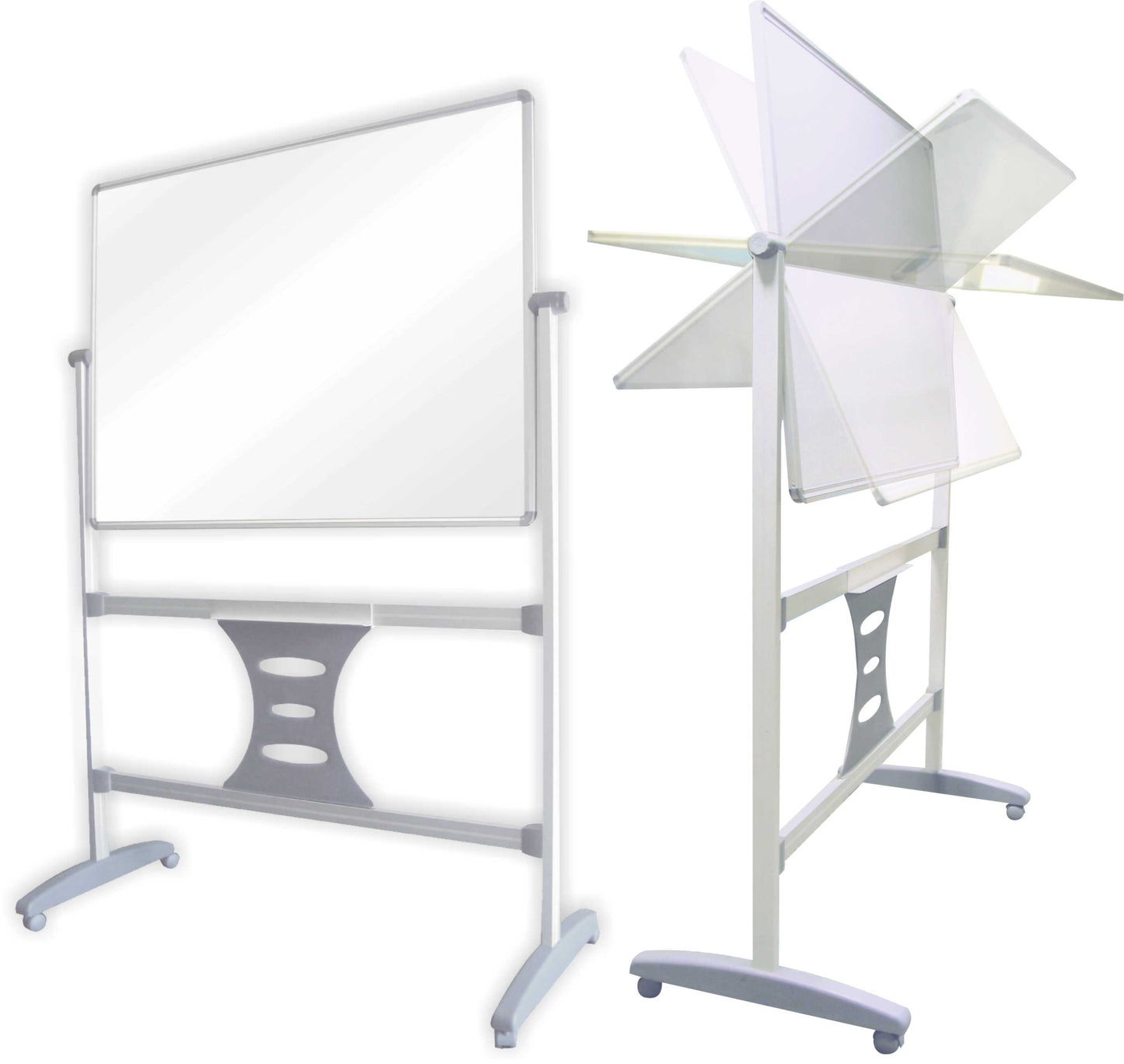 Revolving Magnetic Whiteboard 1500 x 1200mm with stand