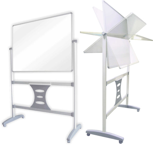 Revolving Magnetic Whiteboard 1500 x 1200mm with stand